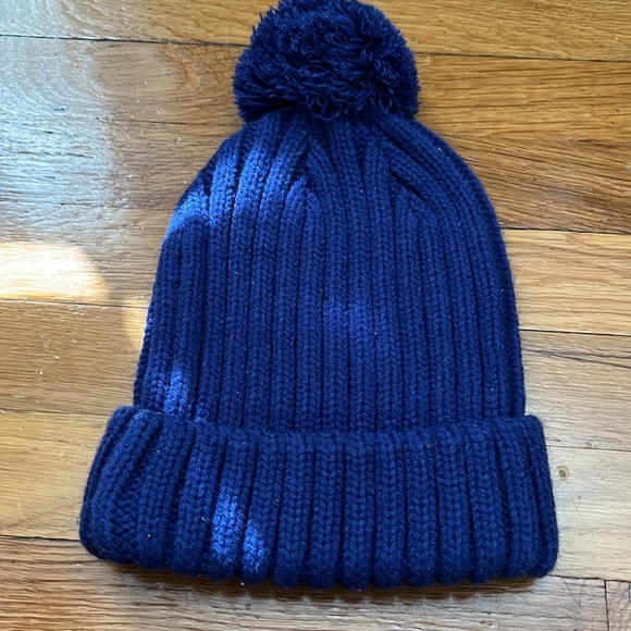 Nike Navy Blue Pom Beanie - Picture 2 of 3